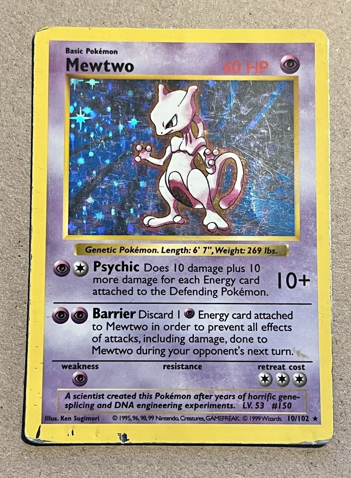 Check the actual price of your Mewtwo 10/102 Pokemon card