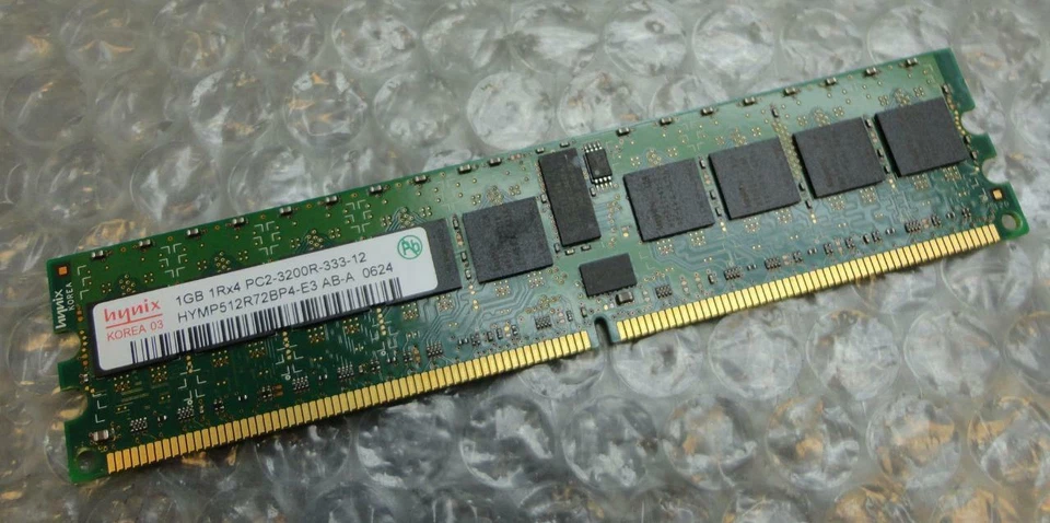 1GB Hynix Micron Elpida DDR2400 PC2-3200R ECC RAM HYMP512R72BP4-E3 HP 345113-851 - Image 2 of 2