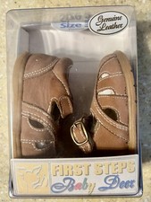 VTG 2001 First Step Baby Deer Trimfoot Shoes Genuine Leather Baby Original Box