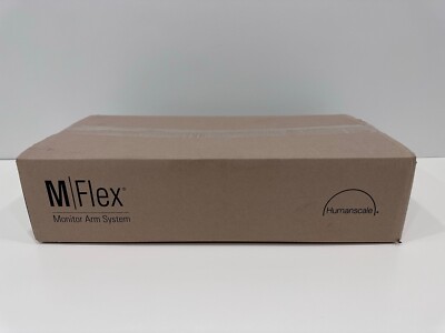 Humanscale Polished Aluminum White Trim M/Flex Monitor Arm (for 1 Monitor)