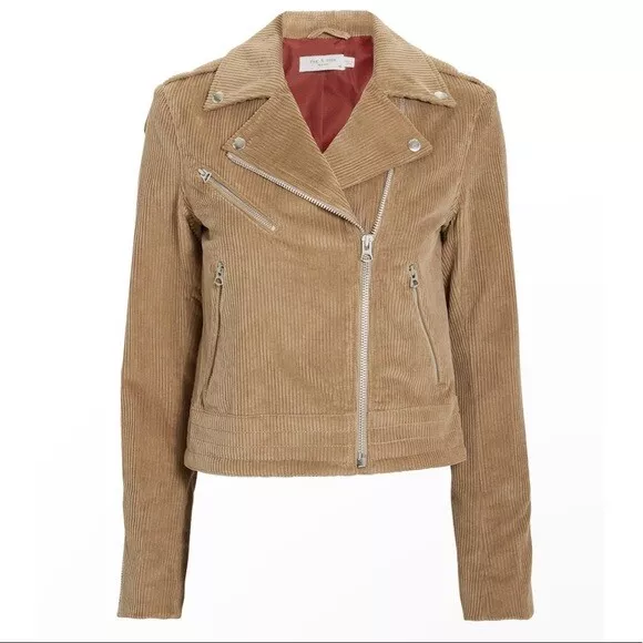 Rag Bone Brown Camel Corduroy Moto Jacket Jackets Coats