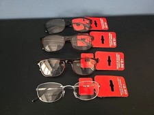 Reading glasses 2.5 mens womens spring hinge 4 pack readers new lot of 4