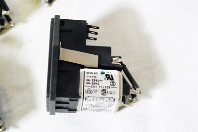 Corcom PS000SSXB AC Power Entry Module 10A Single Fuse Snap In Mount New W/O Box