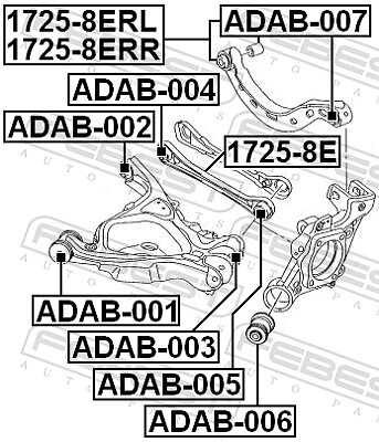 FEBEST ADAB-001 Lagerung, Lenker für AUDI,SEAT - Bild 2 von 2