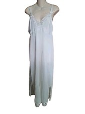 Vintage PHILMAID Silky Satin Beige Lace Full Dress Slip Lingerie Sz 42 HTF