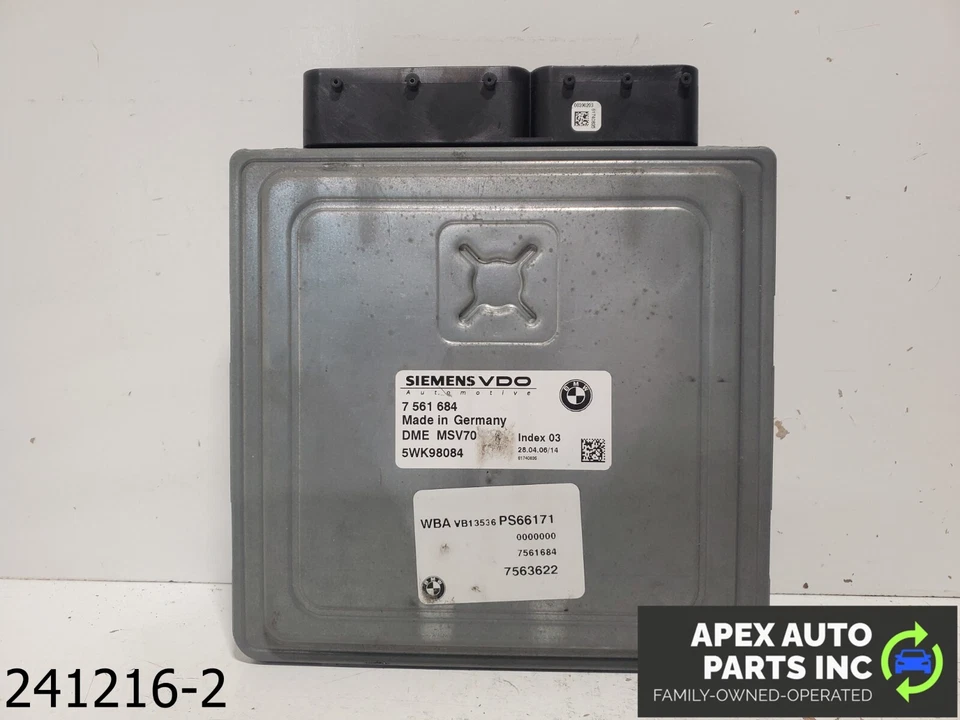 OEM 2006-2008 BMW 325i 3.0L Electronic Control Module ECU ECM - Image 4 of 4