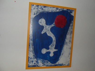 Gemälde, Pinsel, Spachtel, ohne Titel.