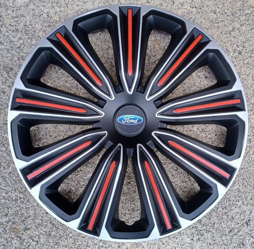 4 Radkappen Für Ford Triton 16 Zoll Schwarz - Radzierblenden Für Transporter Bis 3,5t