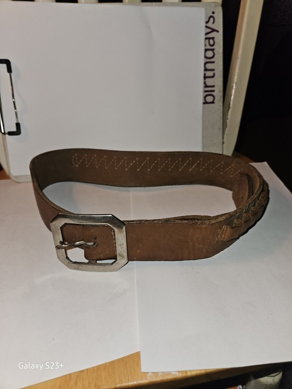 Vintage Gun Leather Belt Hunter 145 Med And Shell Holder 36in