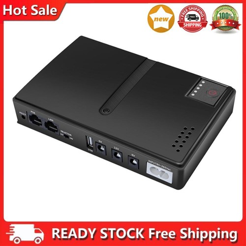 DC1018L Mini tragbare USV-Backup-Netzteile 5 V 9 V 12 V für WLAN-Router-Kamera D
