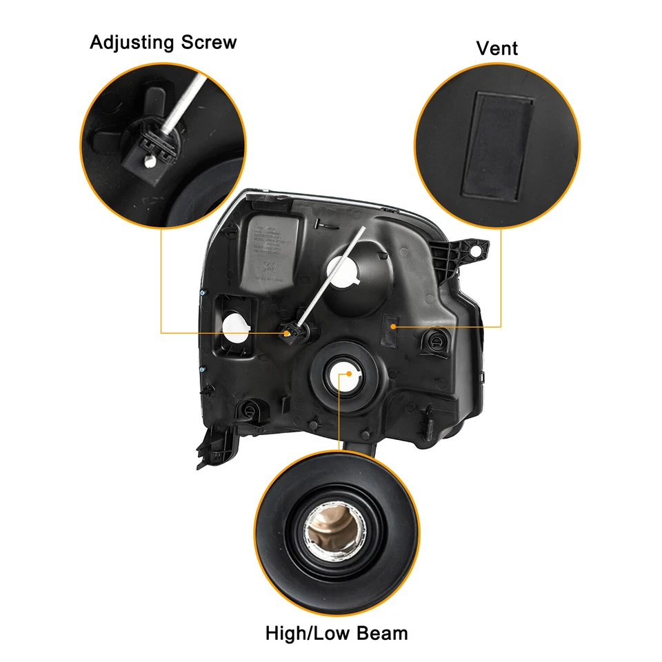 Para GMC Yukon XL 1500 2500 2007-2014 Denali Faros Conjunto Lámparas L+R 07-14 Foto 3 de 4