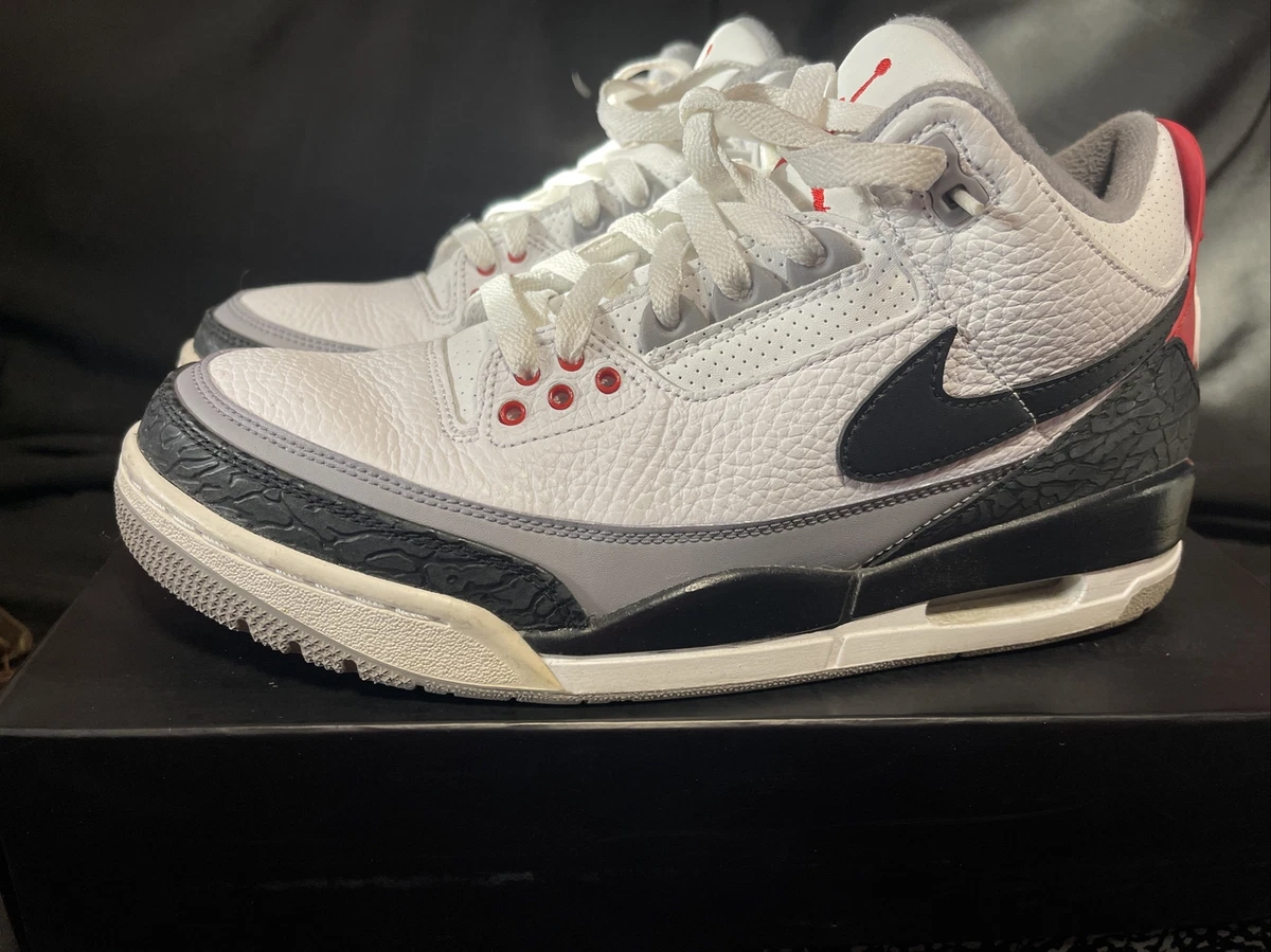 Air Jordan 3 Retro Tinker NRG White/Black-Fire Red - Size 9 - 2018