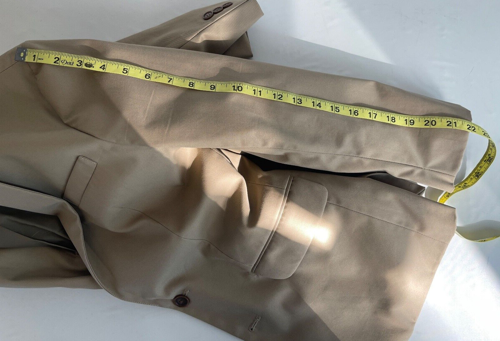 Gap Basic cotton jacket/blazer Khaki Size XS - image 7