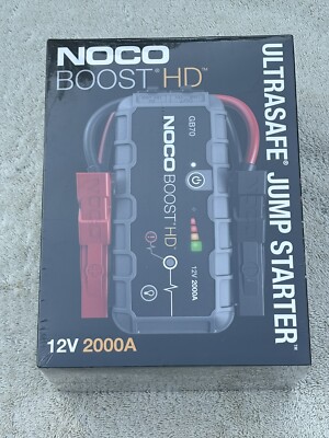 NOCO GB70 Boost HD 2000 Amp UltraSafe Lithium Jump Starter FACTORY SEALED