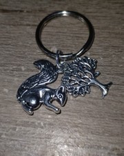 Squirrel And Tree Keychain USA Seller Gift