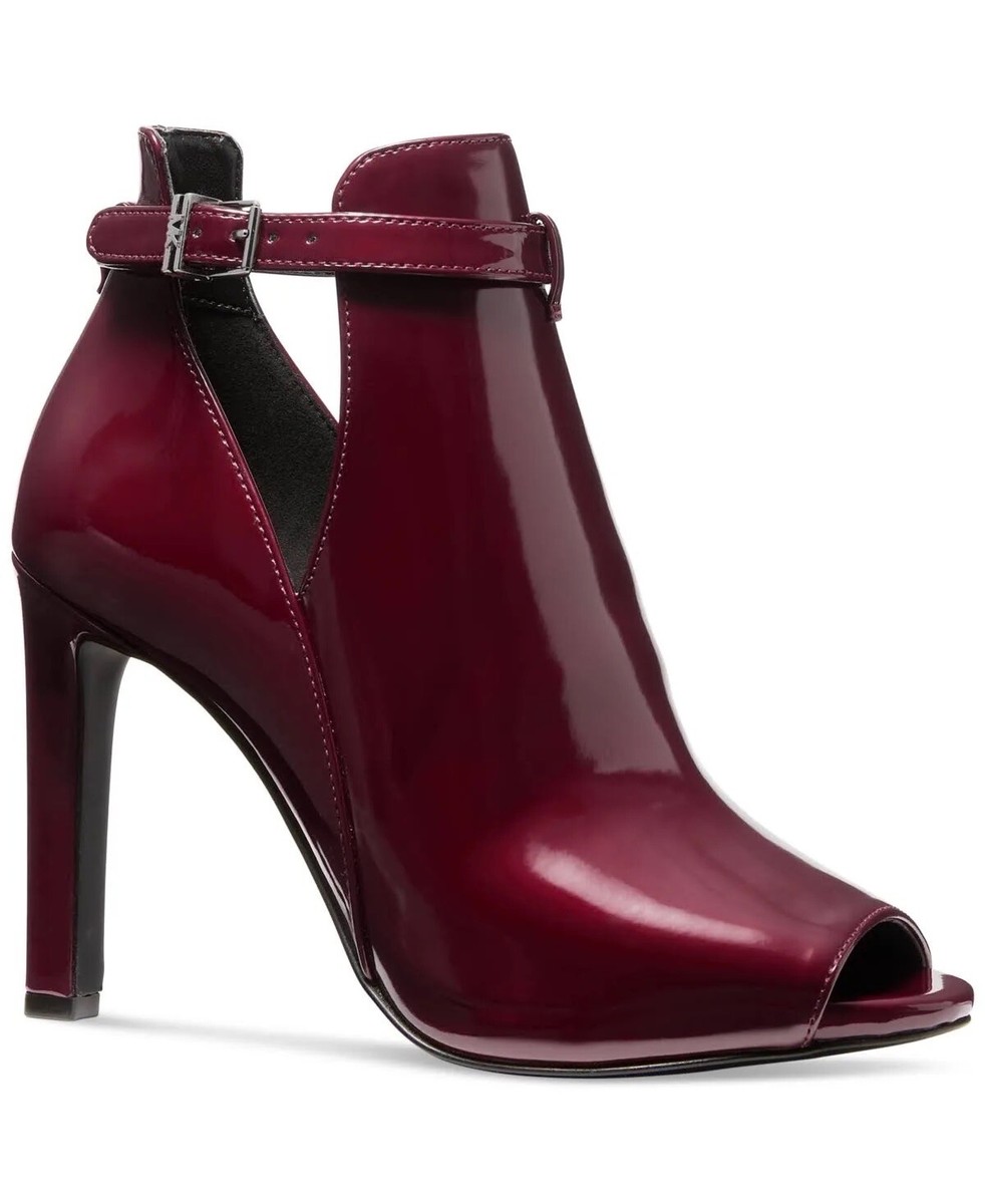Michael Michael Kors Lawson Open Toe Bootie Patent Leather  display picture 1