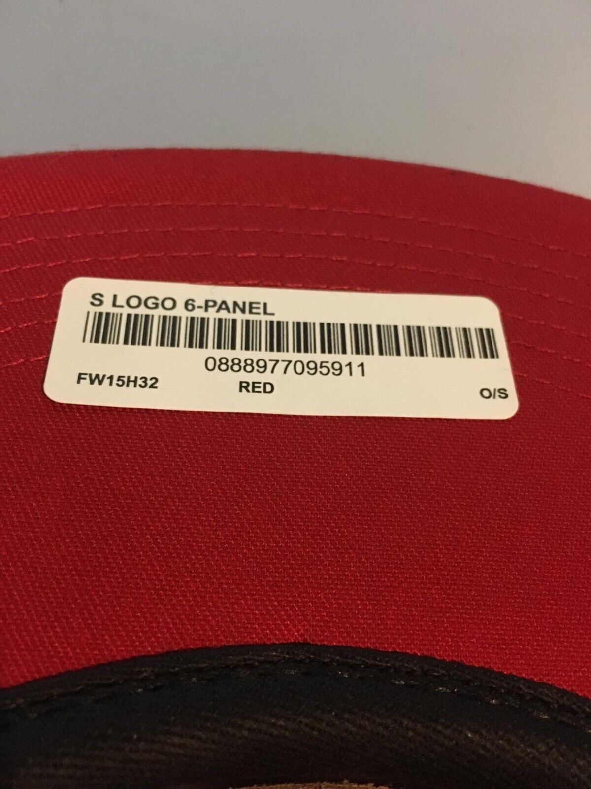 Supreme velvet S logo 6 panel hat , Very lightly