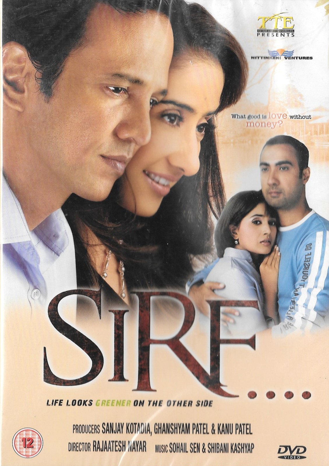 SIRF - MANISHA KOIRALA - KAY KAY MENON - BRAND NEW BOLLYWOOD DVD - FREE POST UK