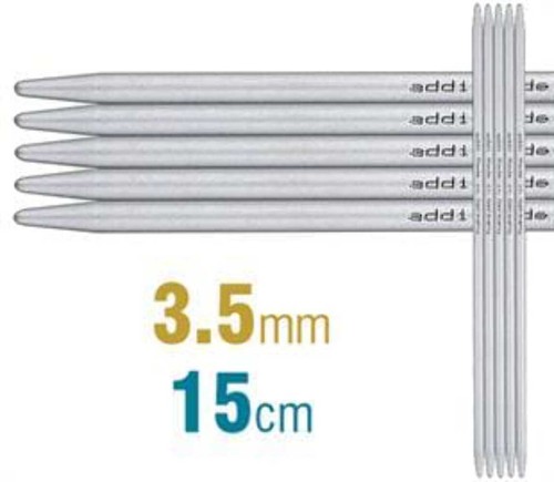 Addi Aluminium Double Pointed Knitting Needles - 10cm & 15cm Lengths - Picture 5 of 13