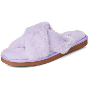 Alpine Swiss Women Fuzzy Fluffy Faux Fur Slippers Memory Foam Indoor House Shoes - Click1Get2 Price Drop