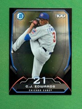 2014 Bowman Baseball Top 100 Prospects #BTP-21 C.J. Edwards