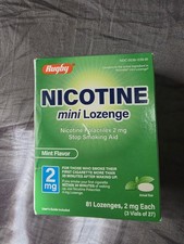 Rugby Nicotine Mini Lozenge Stop Smoking 2mg Mint Flavor 81 Lozenges Exp. 01/27