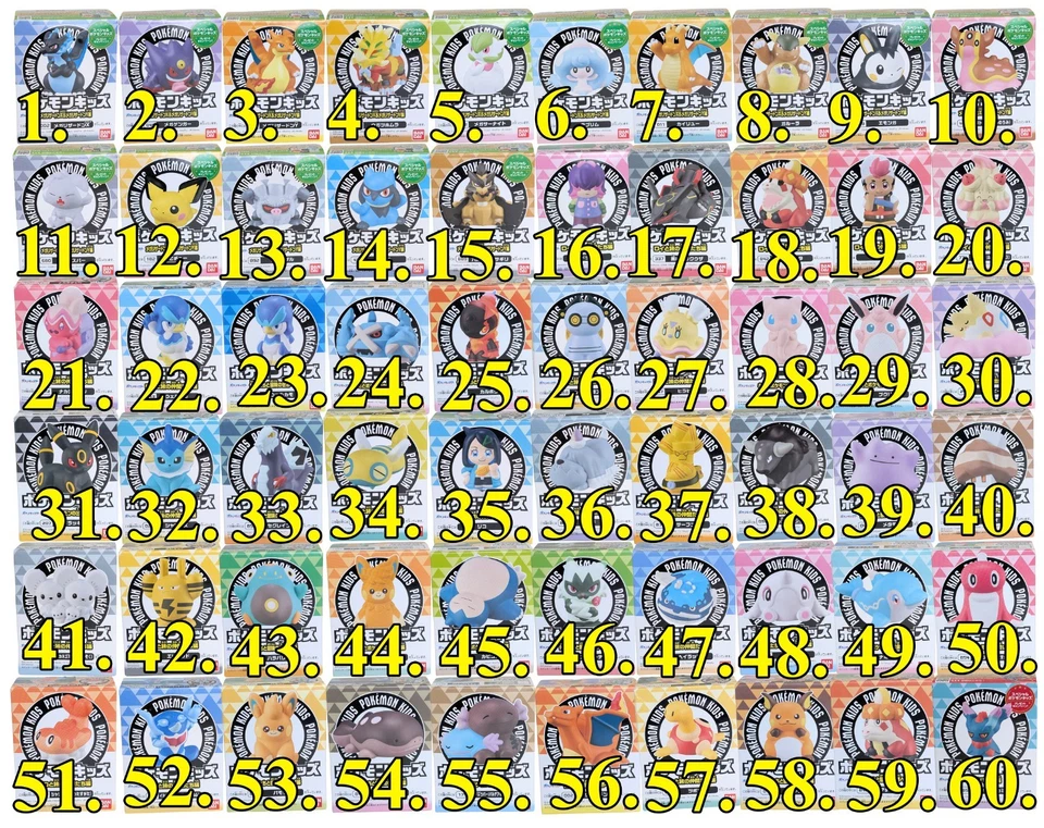 NEW in Box Bandai Pokemon Kids Finger Puppets Japan Exclusive - Pick Your Figure - image 2 of 4