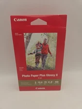 Genuine Canon Photo Paper Plus Glossy II 4x6 PP-301, 100 Sheets - Brand New!