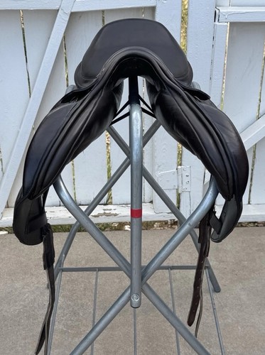 Ideal Impala 17.5 Medium Eventing Jumping Monoflap Saddle - wool flocked - Picture 9 of 12