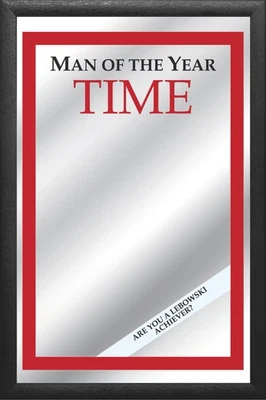 Man of the Year Spiegel Mirror Wandspiegel ,Bar,Partykeller,Kneipe,30 cm - Bild 1 von 3