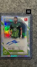 Moritz Jenz /52 Autogramm Topps VfL Wolfsburg Topps Bundesliga Chrome