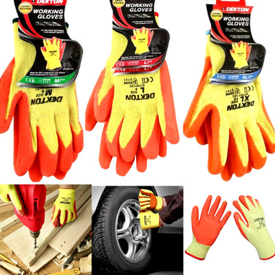 Arbeitshandschuhe D4 Latex beschichtet Garten Garage Bau Ultra Grip Schutz