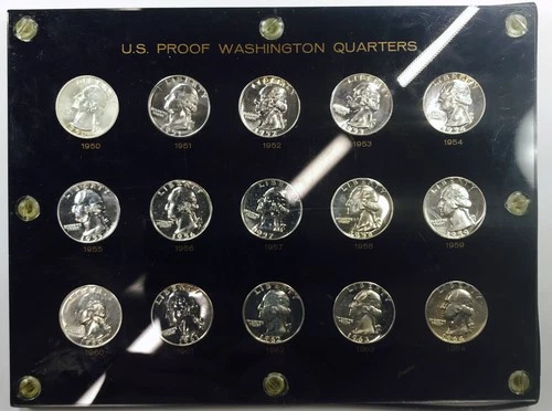 MIXED DATE PROOF WASHINGTON QUARTER LOT! 15 TOTAL COINS! CAPITAL! WOW! NR #P1618