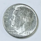 1958 P ROOSEVELT SILVER DIME 90% SILVER UNCIRCULATED COIN FROM SET #7468