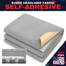 For Toyota Corolla Camry Rav4 2010-2020 Headliner Suede Grey Adhesive 1.5m
