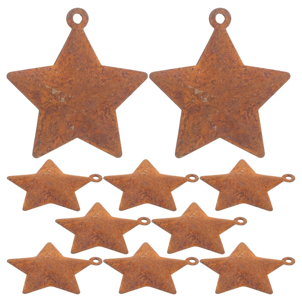 Set di 6 campanelle natalizie in metallo per albero di Natale, decorazioni da appendere all'albero di Natale, set vintage per feste di Natale