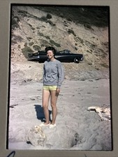 VTG 1960S 1970S BRUNETTE FEMALE PORTRAIT PLACES HOME 35MM TRANSPARENCY SLIDE #3