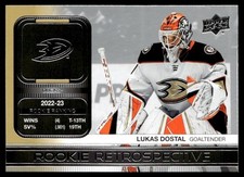 2023-24 Upper Deck Rookie Retrospective Gold Lukas Dostal Anaheim Ducks #RR-3