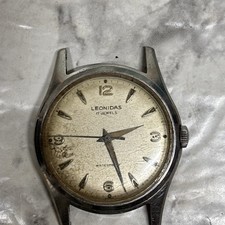 Leonidas 17 Jewels Men's Manual Watch, Waterproof 1945-1946, WORKS,  NO band
