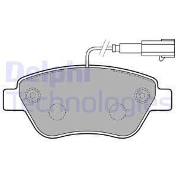 Delphi BremsbeläGe Bremsbelegsatz Vorne FüR Fiat Grande Punto Alfa Romeo Mito-image