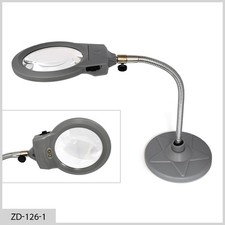 LENTE D'INGRANDIMENTO DA TAVOLO ZD-126-1 LED 90MM 3 DIOTTRIE BRICOLAGE SALDATURA