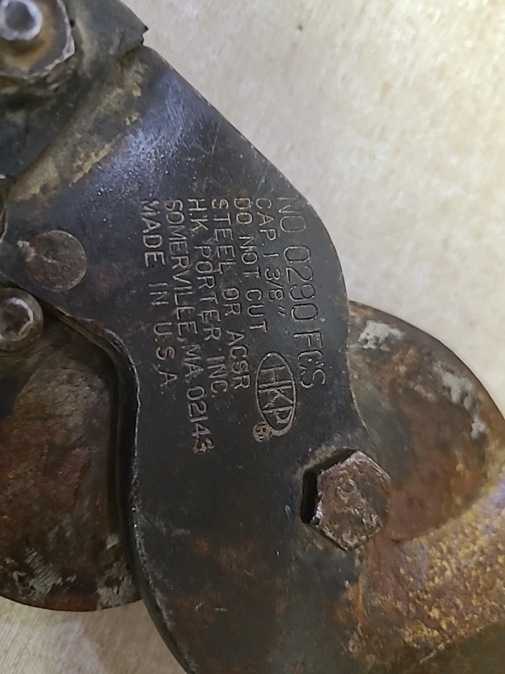 HK Porter 0290FCS Copper / Aluminum Cutter Cable Shear 1-3/8'' Capacity - Image 2 of 4