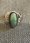 Vintage Bell Trading Post Handmade Sterling 925 Turquoise Ring Sz 8 N36