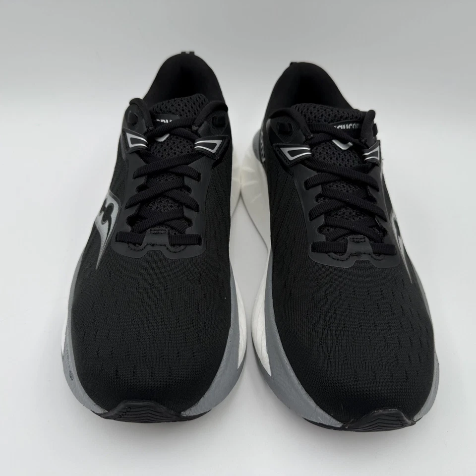 Zapatos para correr Saucony Triumph 21 para mujer talla 9 negros/blancos PWRUN+ Foto 2 de 4