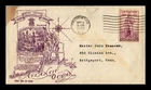 DR JIM STAMPS US RHODE ISLAND TERCENTENARY FDC SCOTT 777 COVER TORN TOP BACK