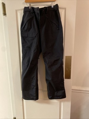 North Face Snow Pants Mens Medium Black Ski Snowboard Cargo Pockets Adult