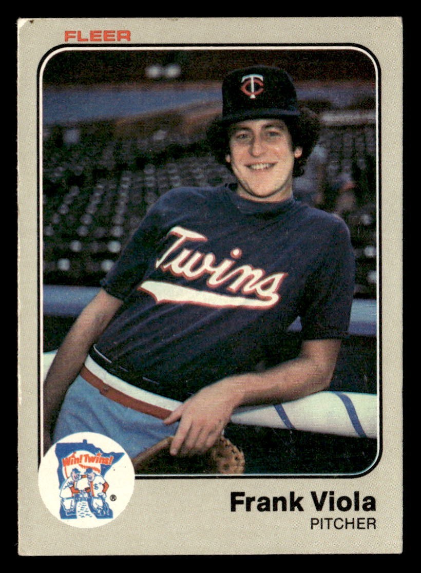 Frank Viola 1983 Fleer Rookie Card #625 Minnesota Twins