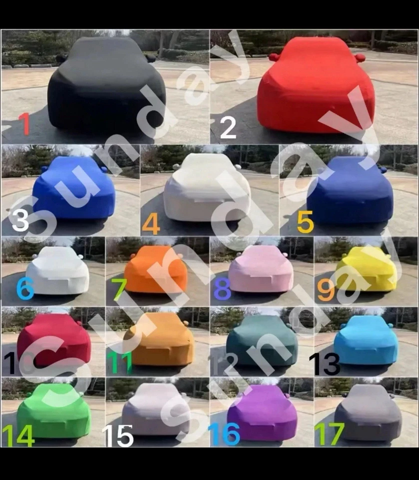 Cubierta de coche elástica de ajuste a medida premium interior BMW M3 G80 M4 G82 logotipo de ajuste personalizado Foto 2 de 4