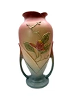 Vintage 22 15 1/2" Hull Art Pottery Magnolia Double Handled Flower Vase