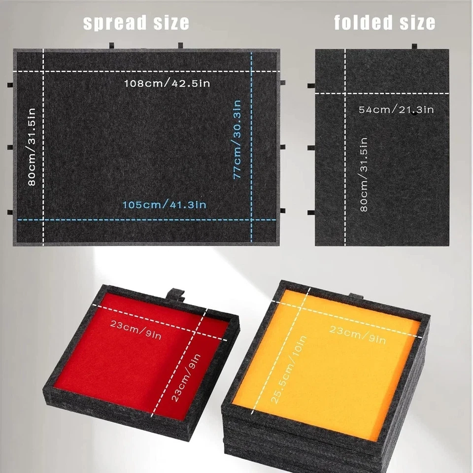 Mesa de rompecabezas de 2000 piezas, plegable con 8 cajones y cubierta, almacenamiento de rompecabezas portátil Foto 4 de 4